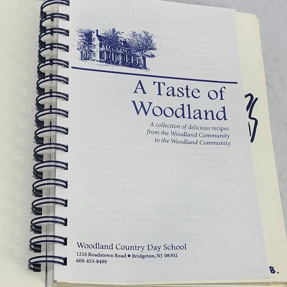 A Taste of Woodland Cookbook Woodland Country Day School NJ Community Recipes